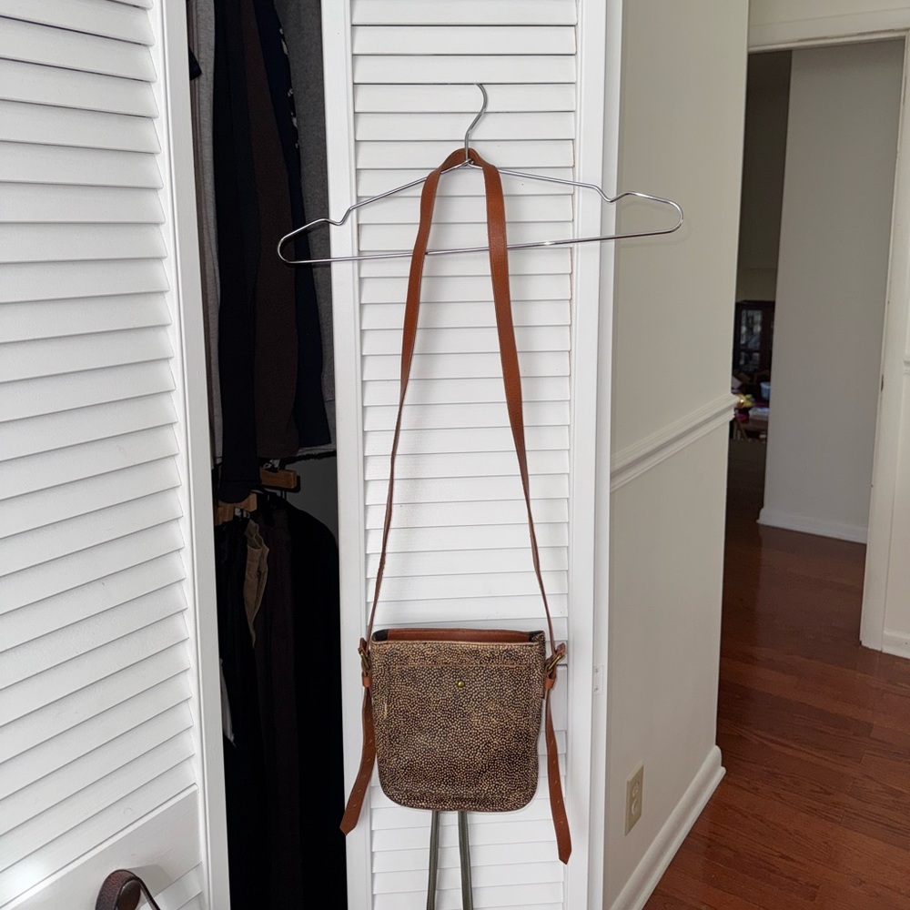 Madewell Small Transport Bucket Bag: Spotted Calf Hair